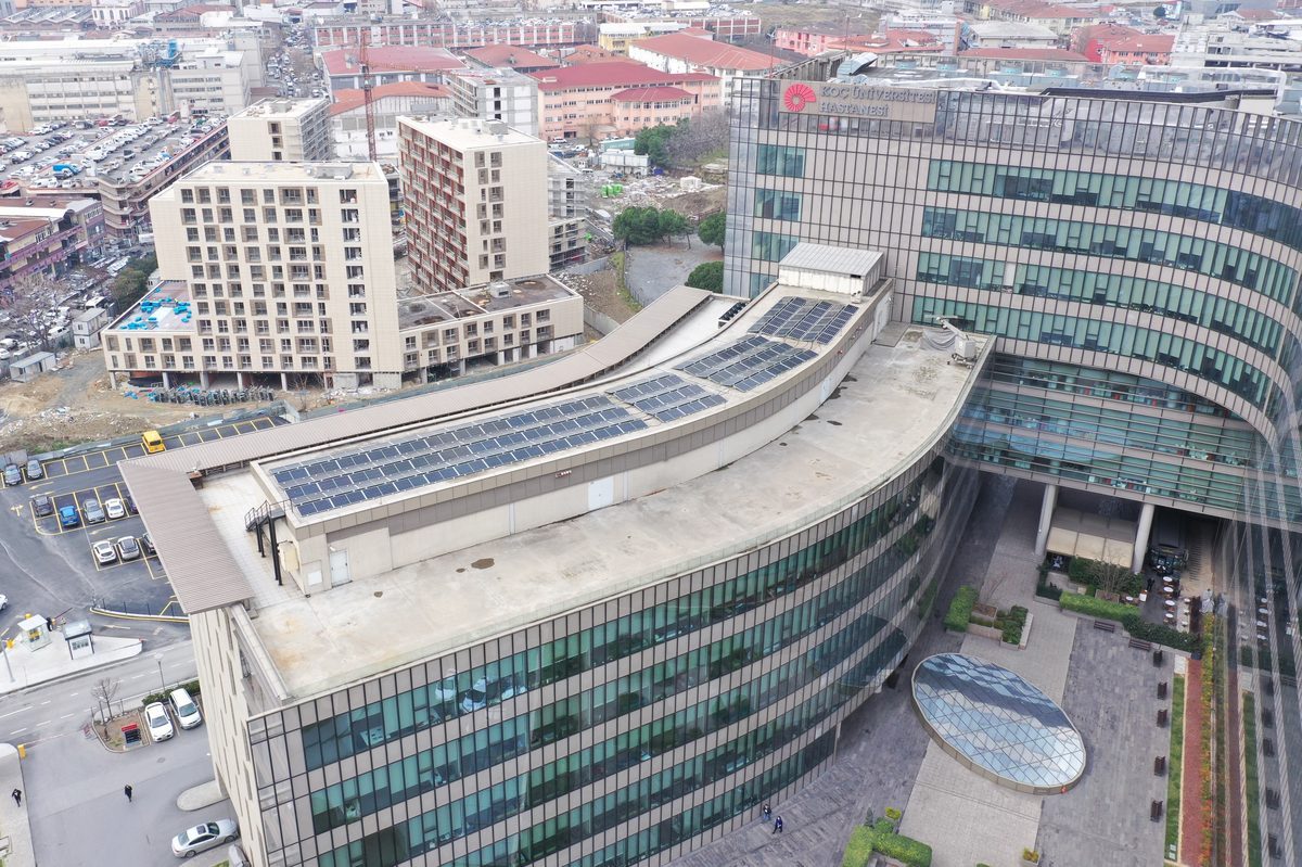 Koç Üniversitesi Hastanesi Güneş Enerjisi Santrali - İstanbul